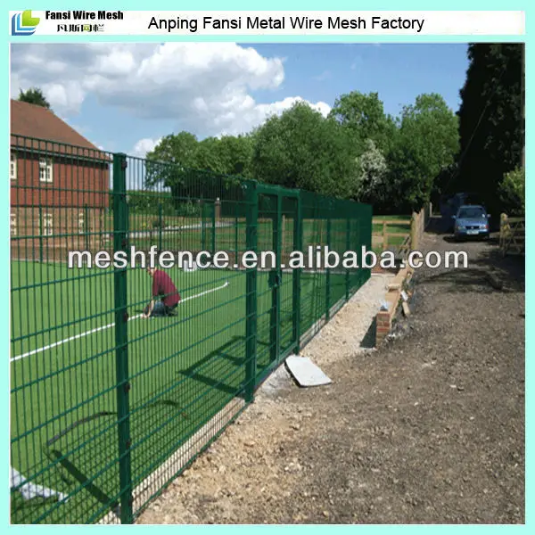 2.5m high полиэтилен покрытием зеленого спортивные сетки ограждения