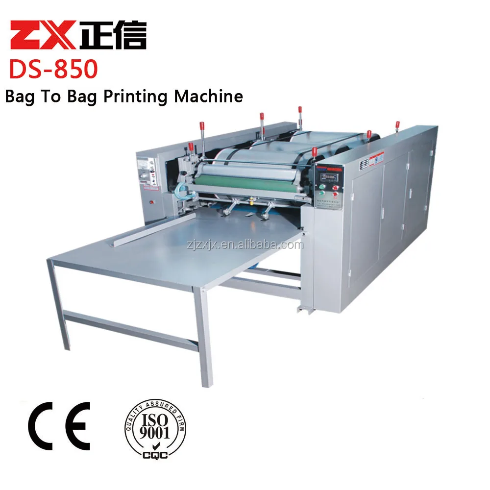 Ручная флексографическая печатная машина из нетканого материала для сумок четырех цветов