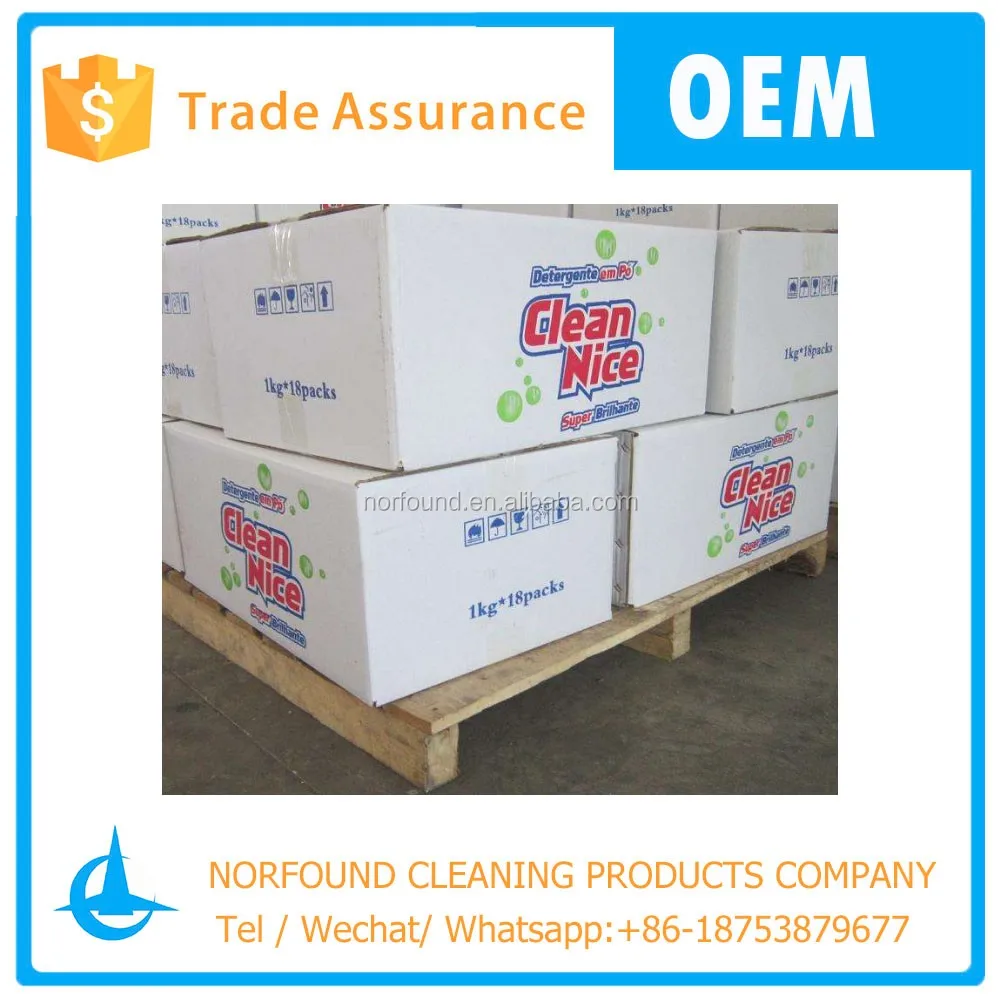 Color Carton box packing Laundry Detergent Washing Powder