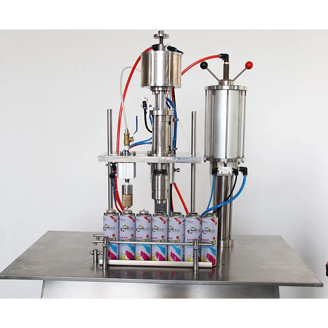 Hot Selling Small Aerosol Deodorant / Gas / Spray Paint Filling Machine