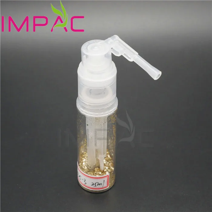 Plastic customizable pepper spray bottle with body shimmer sprayer 25ml
