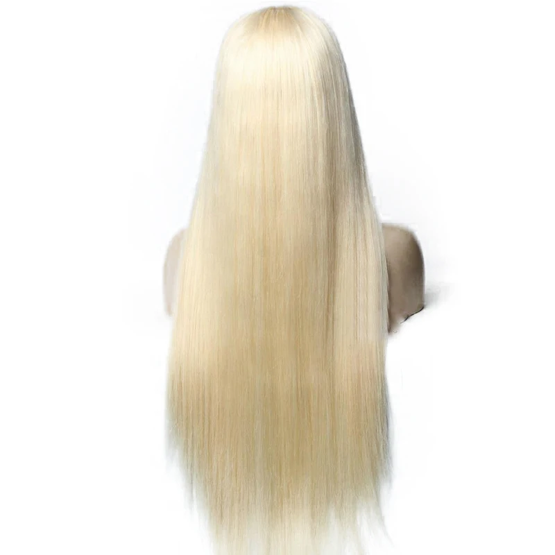 100% real virgin brazilian 613 full lace straight wig human hair Very Smooth And Soft