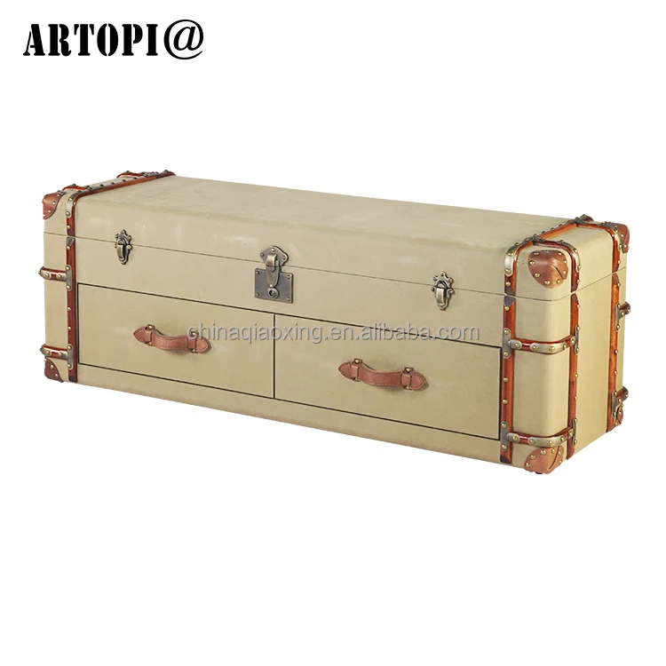 Оптовая продажа мебели для гостиной Винтаж хранения ткани груди телевизор настольная подставка с ящиками