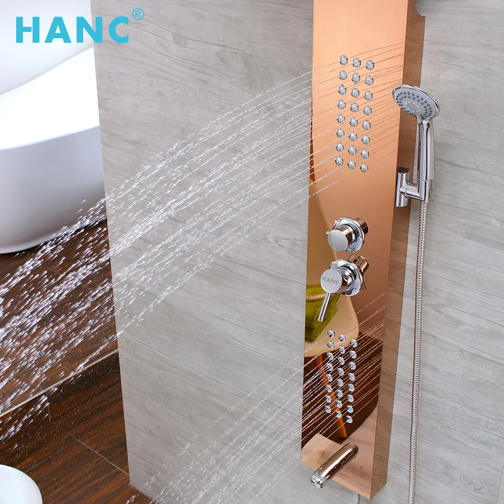 HANC Home Design 304 душевая колонка из нержавеющей стали Электронная Водонепроницаемая автономная панель для