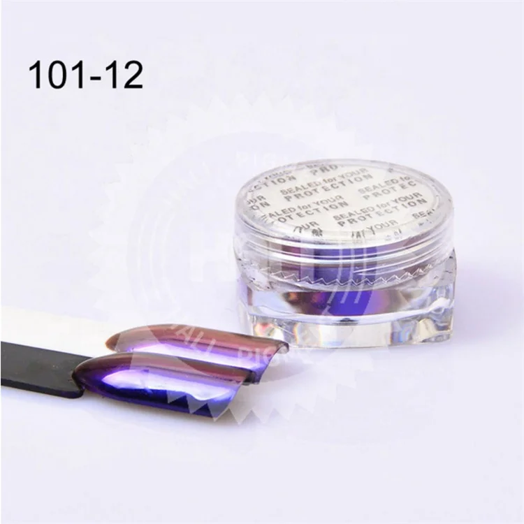 19 Colors Unicorn Aurora Neon Pigment Chameleon Pigment Powder Mirror Effect Chrome Rainbow Paint Powder Nails Art supplies
