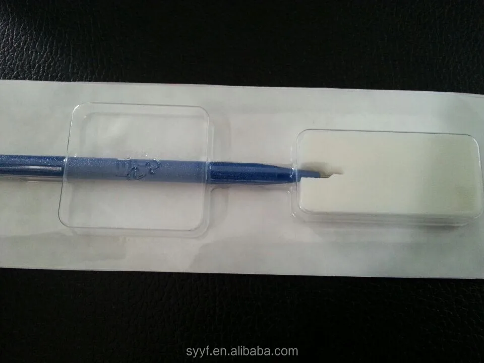 
disposable ophthalmic surgical knife Stainless steel blade , plastic handle 15 degree knife MVR/slit knife 