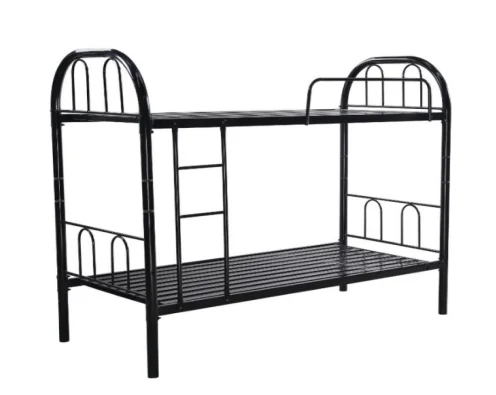 Custom made home dormitory three person used metal 3 tier bunk bed