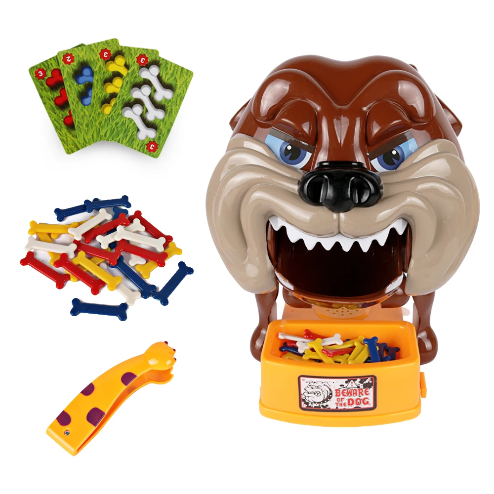 Funny interesting interactive bite toys beware of the bad dog board game for kids
