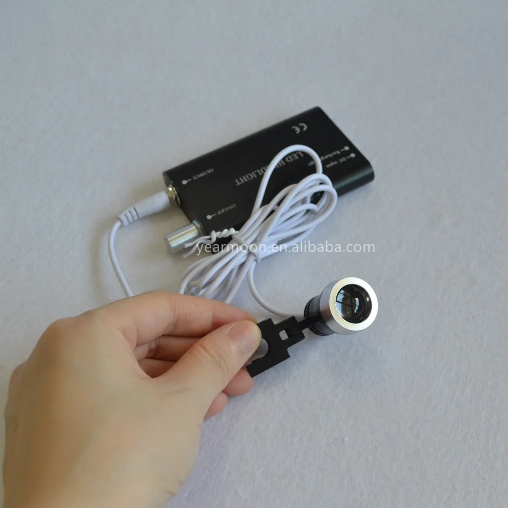 2.5x420mm Dental Loupes Surgical Binocular Loupe / Magnifier with LED Head Light /Plastic frame