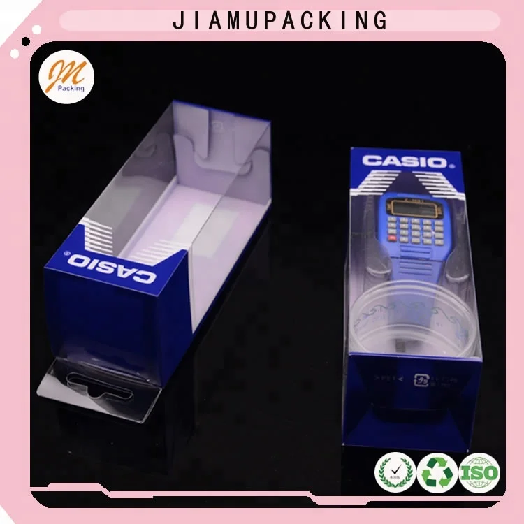 2016 hot sale retail plastic collapsible casio watch storage box packaging