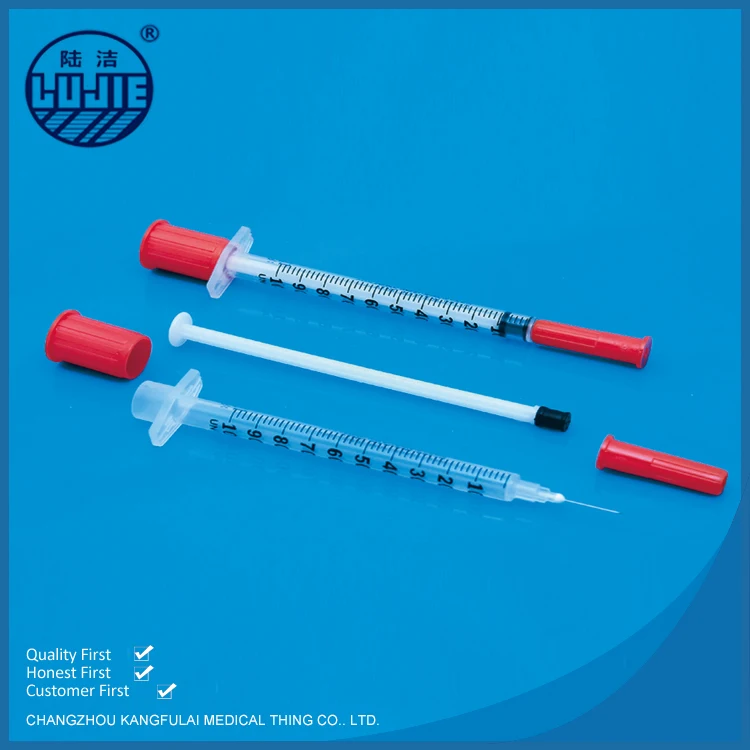 
Hot Selling High Quality Disposable Insulin Syringe With Needles,1Ml Syringe Luer Lock Sterile 