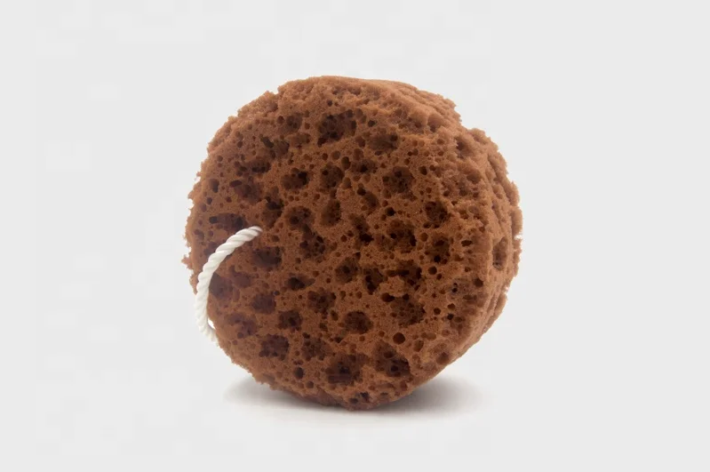 Round shaped PU bath sponge shower sponge for all family water absorb PU synthetic sea sponge body exfoliating dead skin cleanse