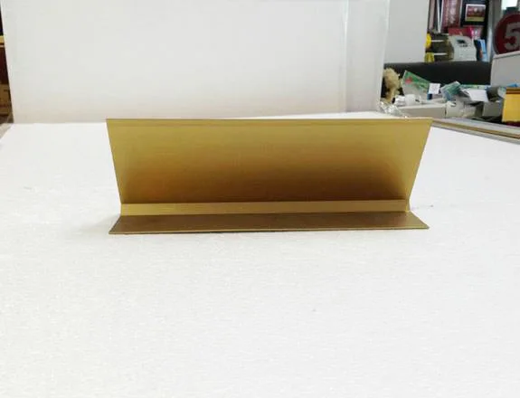 Desk Top Grooved Metal Nameplate Holder MOQ 1 PC