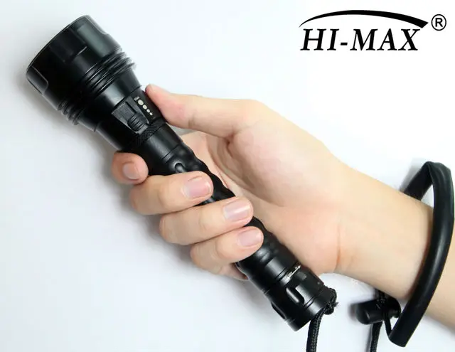 Orange Peel 1000 Lumens Stepless Dimmable Cree XM-L T6 LED Diving Flashlight
