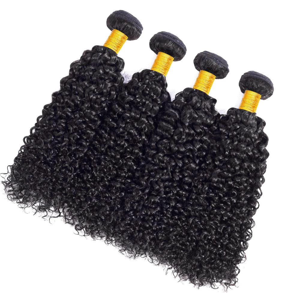 Афро кудрявые вьющиеся волосы, 4 пучка, Необработанные индийские пучки волос, человеческие волосы, наращивание, естественный цвет, 3, 4 шт., 100 г, Реми