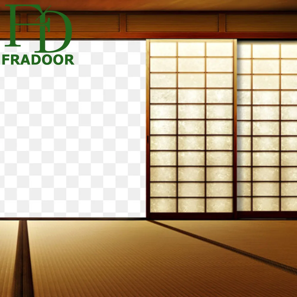 customized japanese style shoji wooden sliding door multiple color to chose