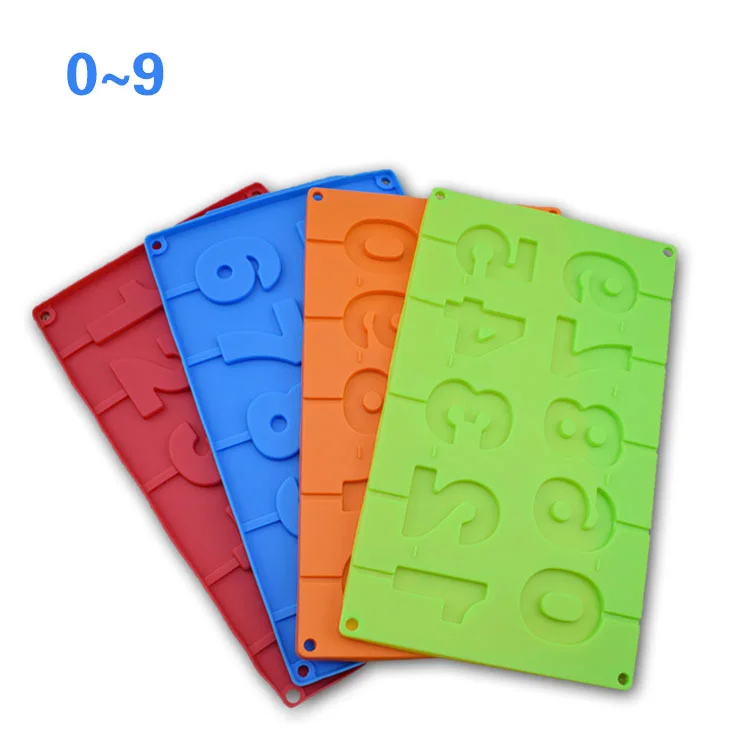 ABC 0-9 numbers molde de silicone de chocolate mold alphabet letter molds silicone
