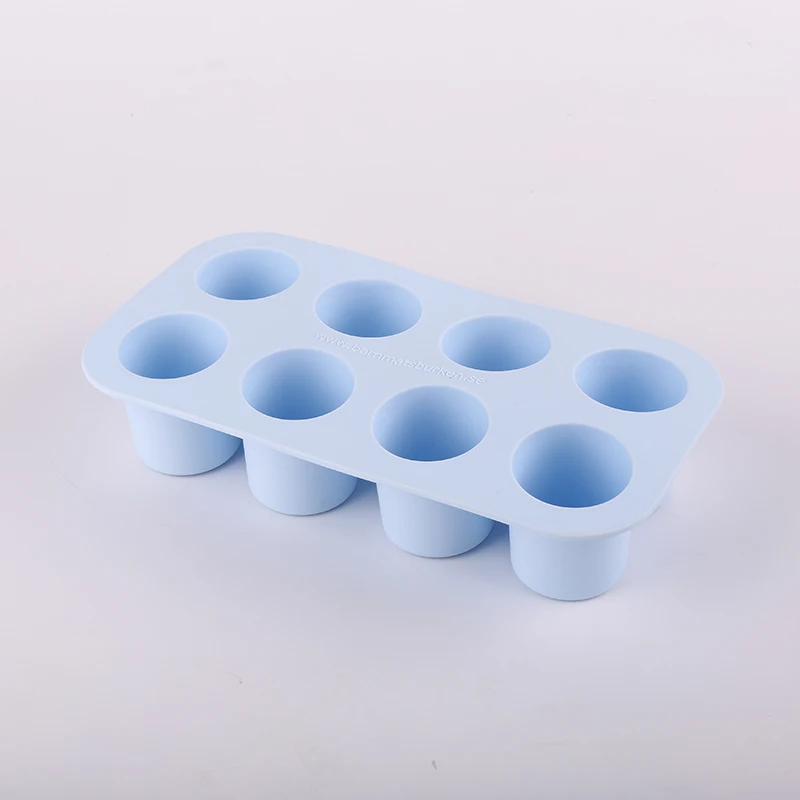 
BPA free customized brand logo 8 cavites silicone food storage box tray for baby 
