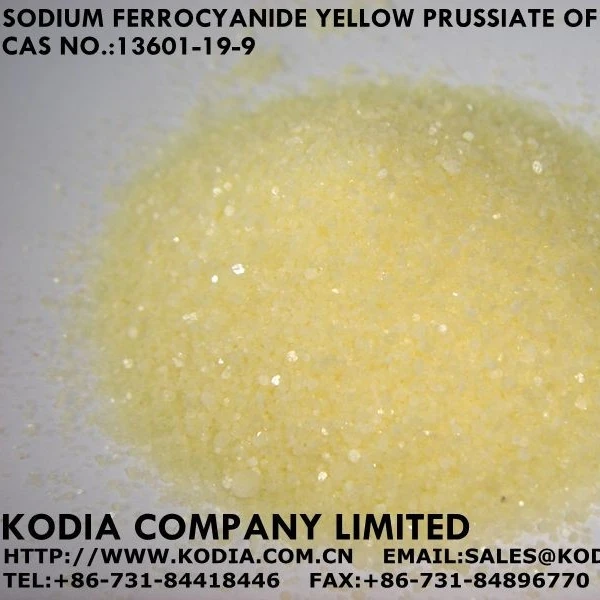 Лучшее качество и конкурентоспособная цена, Ферроцианид натрия промышленного класса/пищевого класса