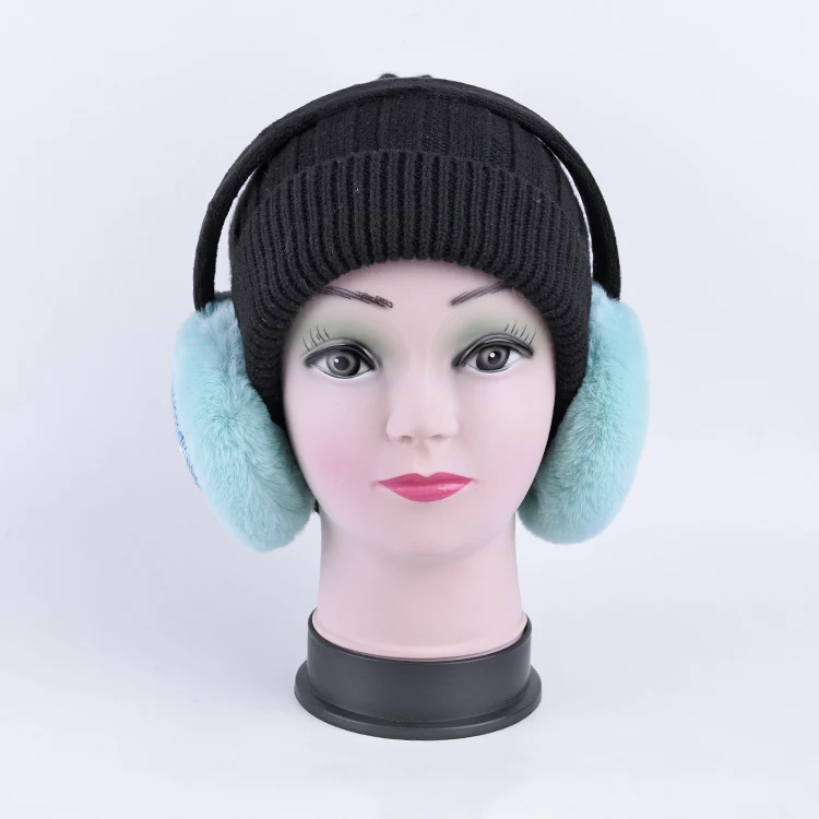 Custom Lovely Fashion Design Sequins Fur Winter Earmuff Keep Warm Ear Muffs Cover