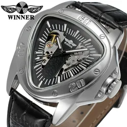 Good Price Power Reserve Triangle Shape Watch Man Type Brand Winner Original Watch
