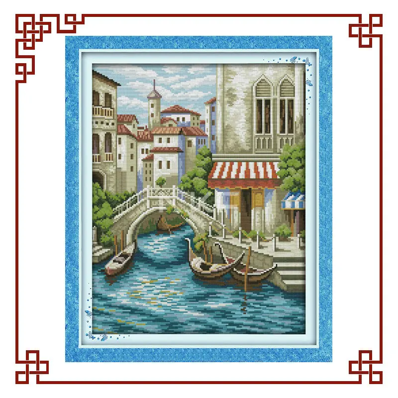 Наборы для вышивки крестиком NKF с природным пейзажем