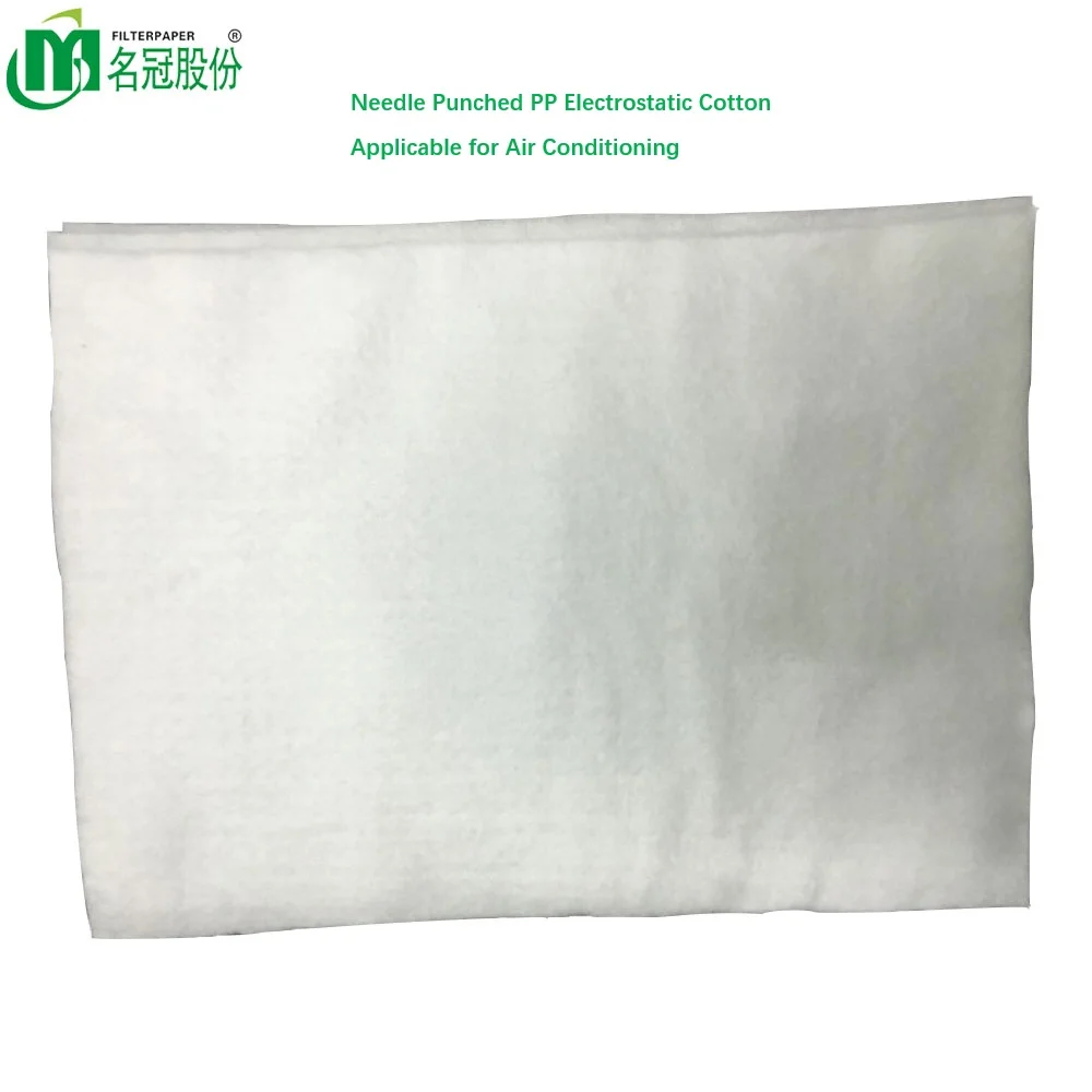 Large Dust Holding Capacity High Air Permeability electrostatic cotton filter