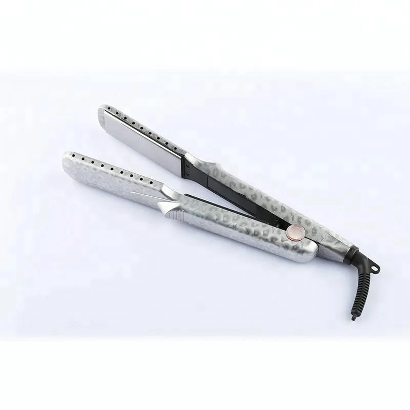 Professional Titanium Flat Iron Hair Straightener Styler 450F Wide Plates Wet Dry Hair Styling Tools