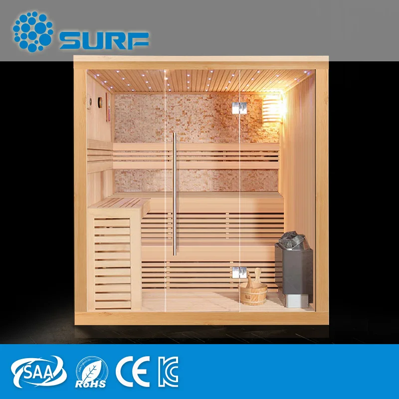 Cubic Canadian Red Cedar Women Seks Ozone Steam Sauna for Sale