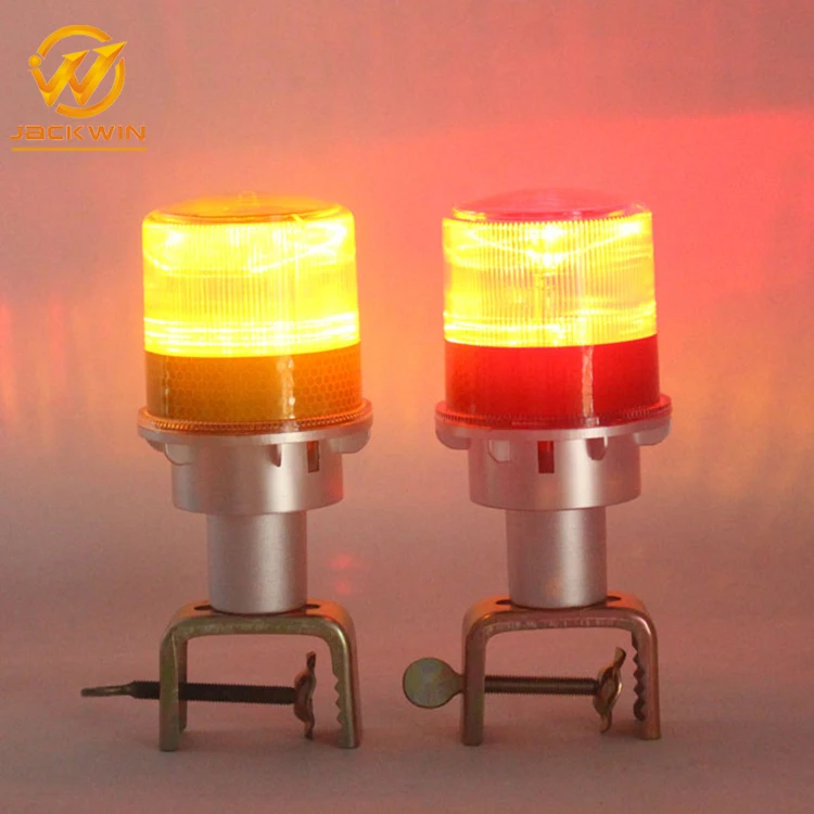 Solar beacon warning light for tower and cone with pc shell aluminium alloy handle