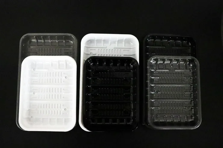 supermarket display disposable plastic blister packaging  for meat beef fish frozen food tray