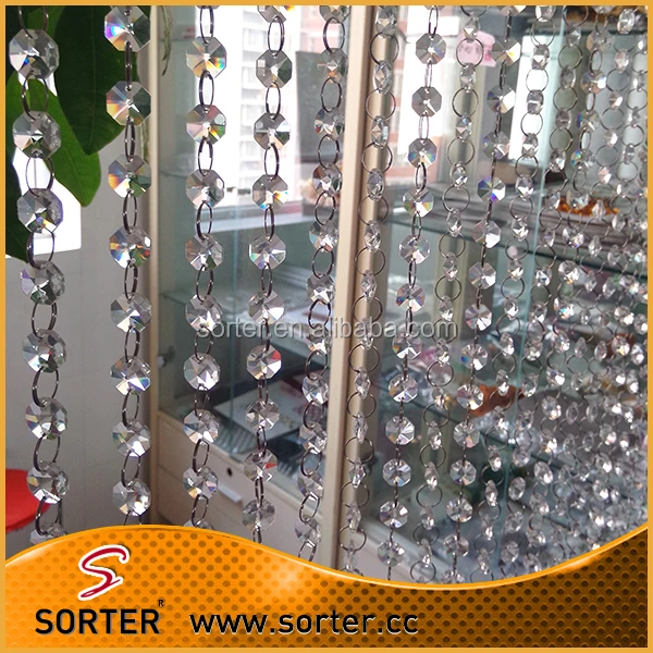 Fashion luxury crystal glass bead curtain for Home Living Room Decor