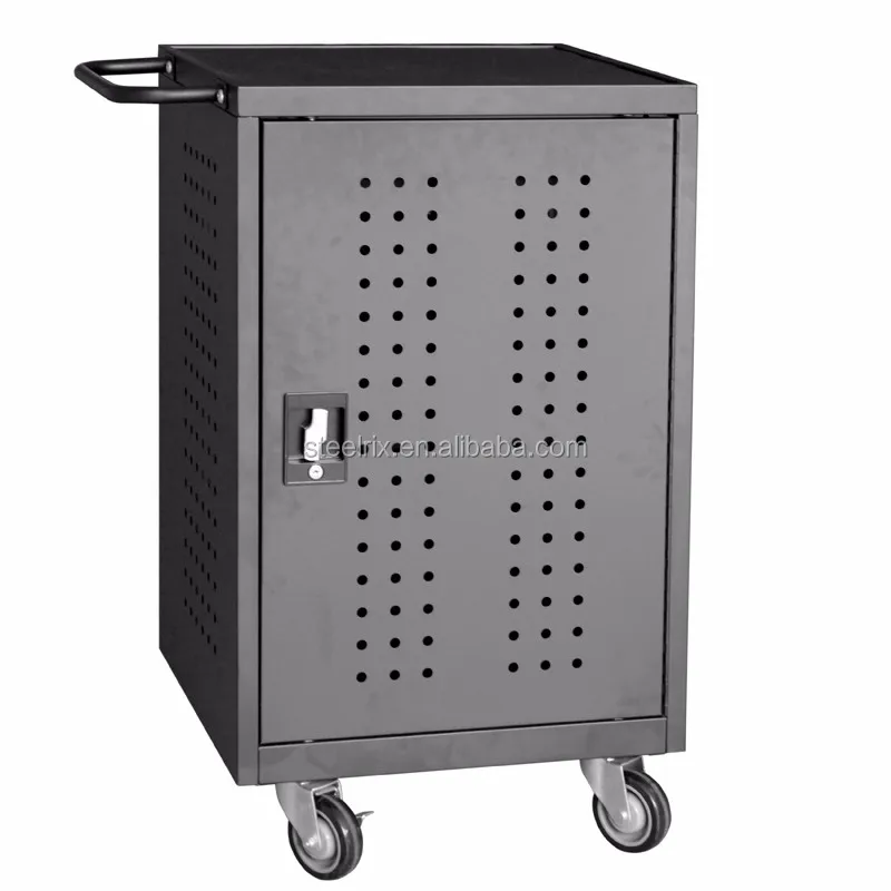 Tablet storage and charging cart for 30 devices BIFMA approved made in China