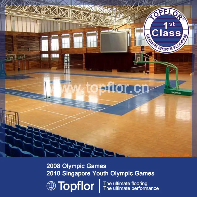 Basketball Wood Flooring/Badminton Court Wooden Flooring