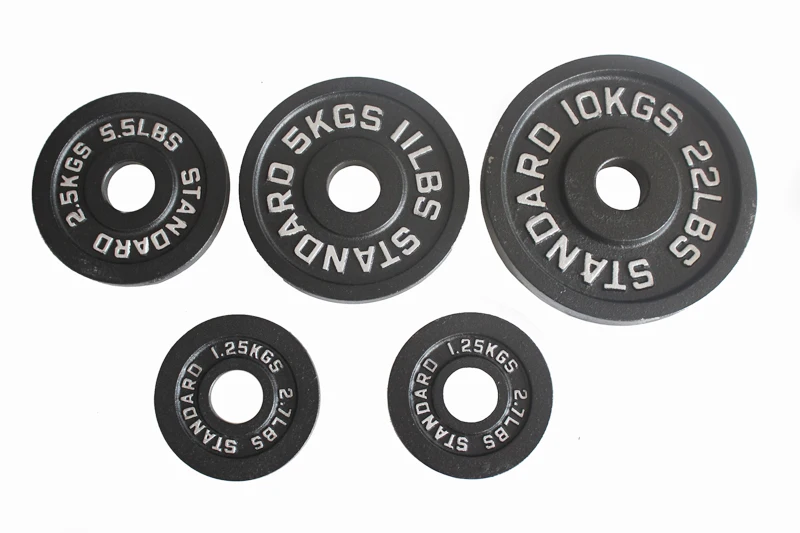 
Fitness Weightlifting Painting Grey Hammertone Cast Iron Weight Plate 