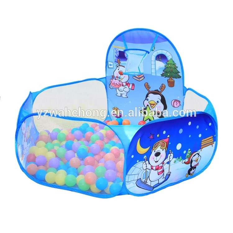 Children Basketball Hoop Pop Up Ball Pits Kids Play Tent