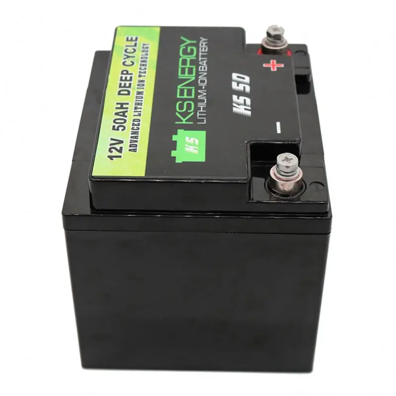 
Light weight portable 12v 50ah li-ion battery pack in ABS SLA housing with internal BMS 