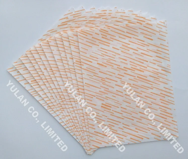 Yulan coloured burger wrapping paper wax paper