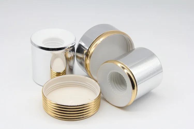 Embossment screw cap cream jar aluminum bottle caps