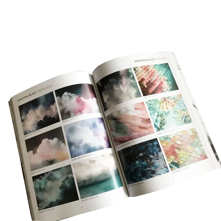 High quality printing book service cheap embossed logo matte paper magazine printing