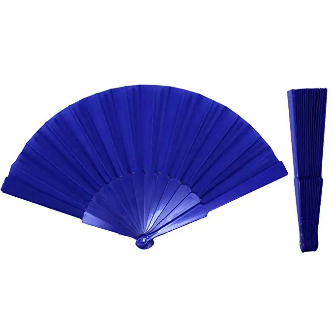
Hot Sales Spanish Fabric Folding Hand Fan with plastic ribs hand fan 