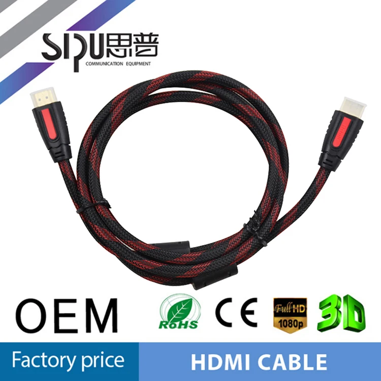 SIPU OEM Высокая Скорость 1 М 1.5 М позолоченные 1080 P 1.4 В HDMI К Кабелю hdmi
