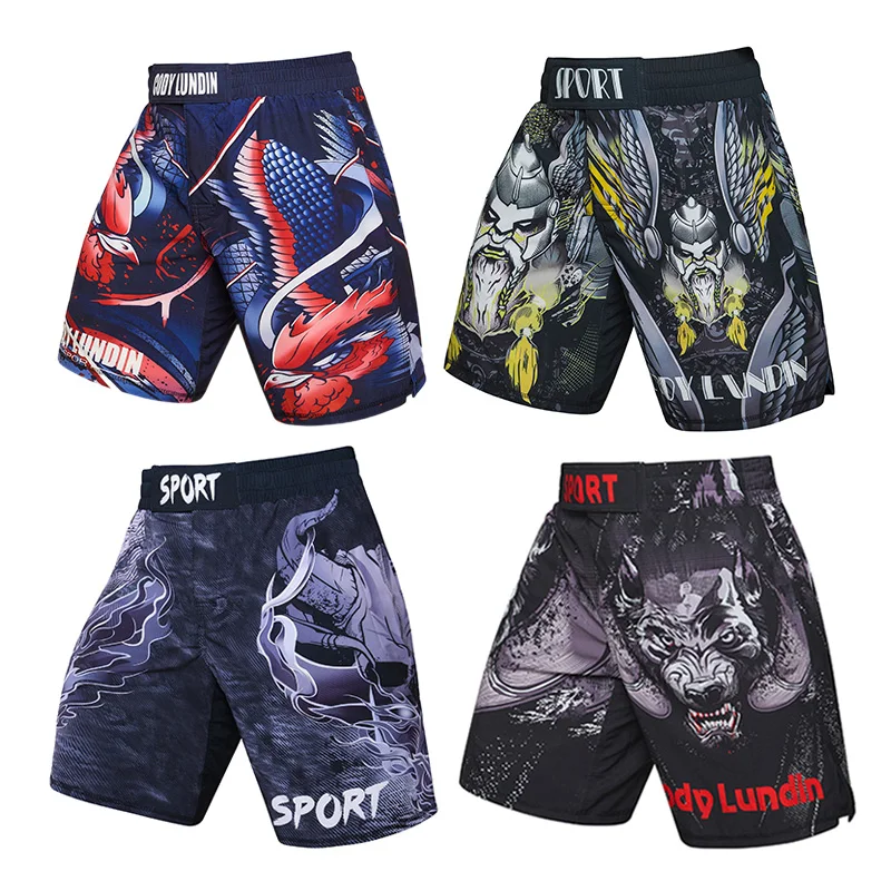Лучшее качество, одежда для смешанных боевых искусств, новые модные мужские шорты для бокса, пляжные шорты