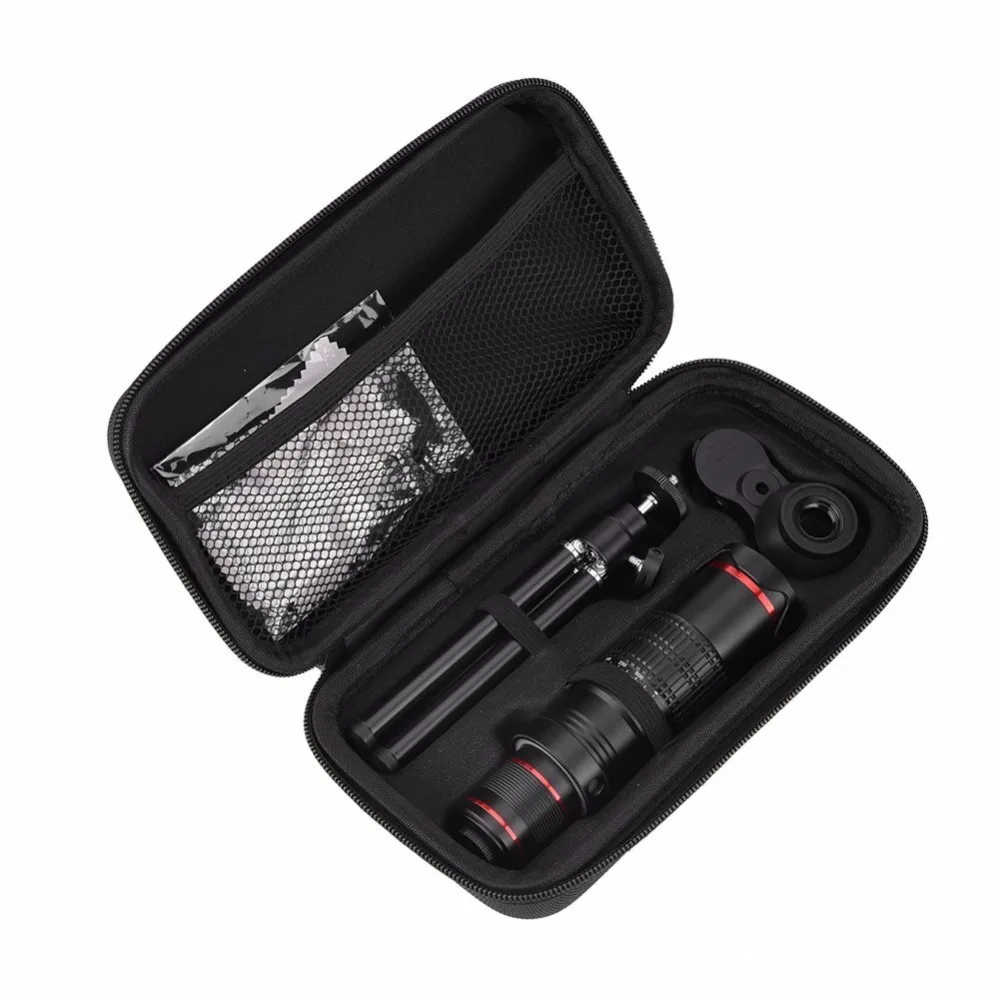 Объектив камеры сотового телефона 22X комплект оптических телеобъективов с ручной фокусировкой и гибким мини-штативом