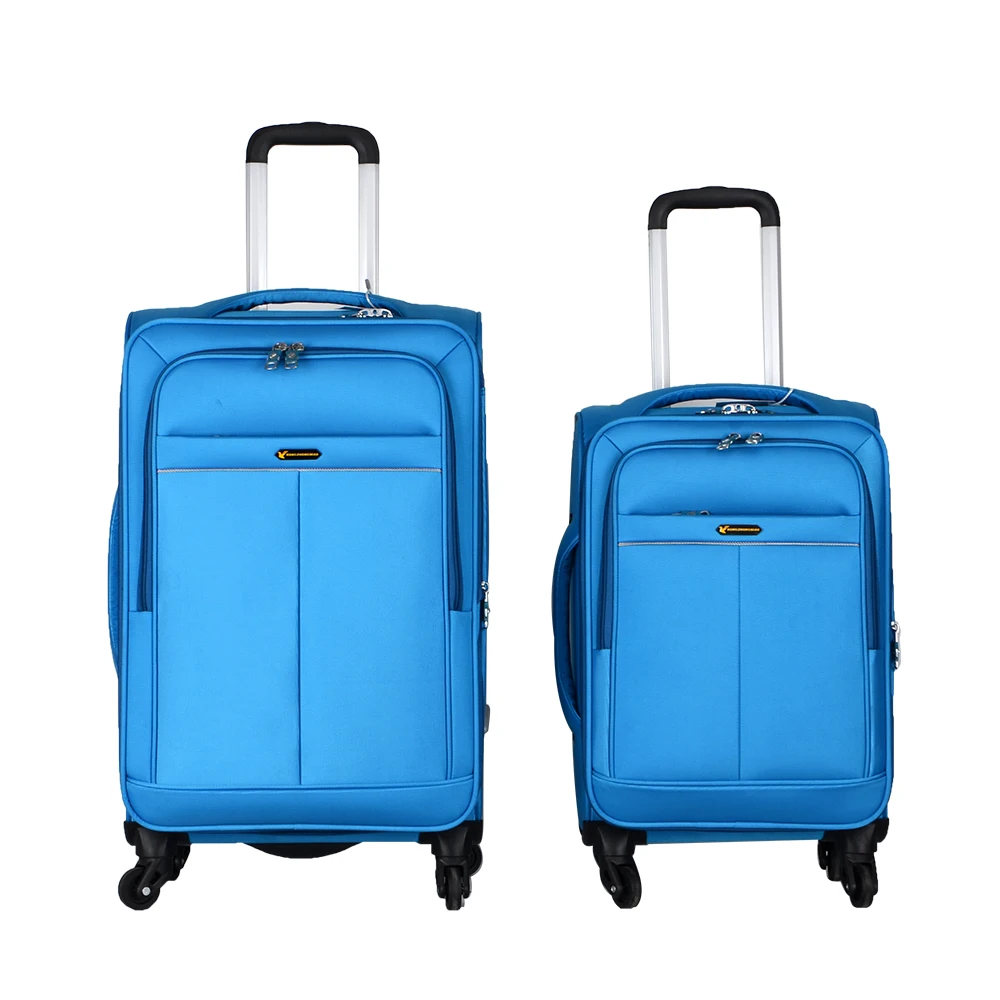 Expandable fabric travel luggage sets factory price Trolley Suitcase promotional trolley luggage