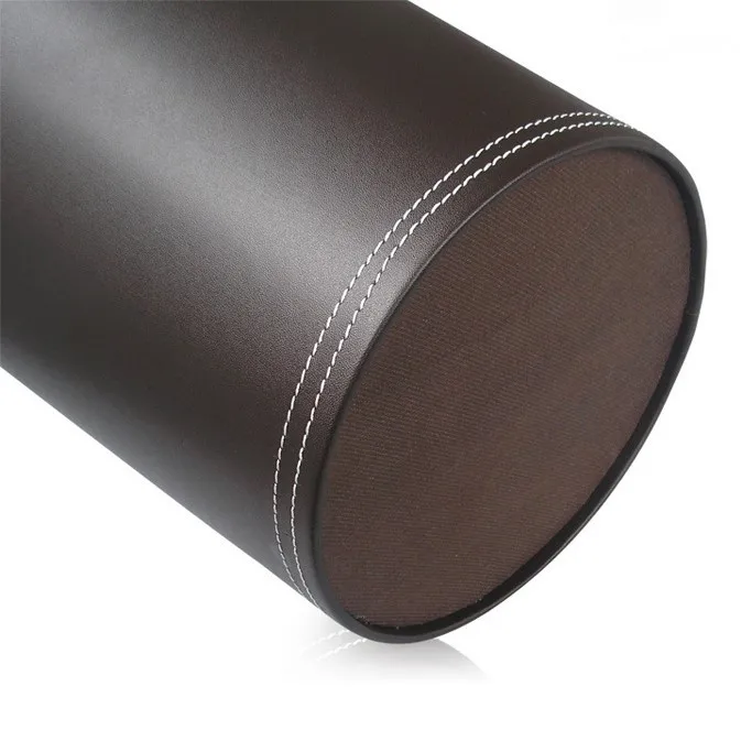 Гостиничном номере кухня цилиндр кожаная деревянное Автомобильное Мусорное ведро для хранения