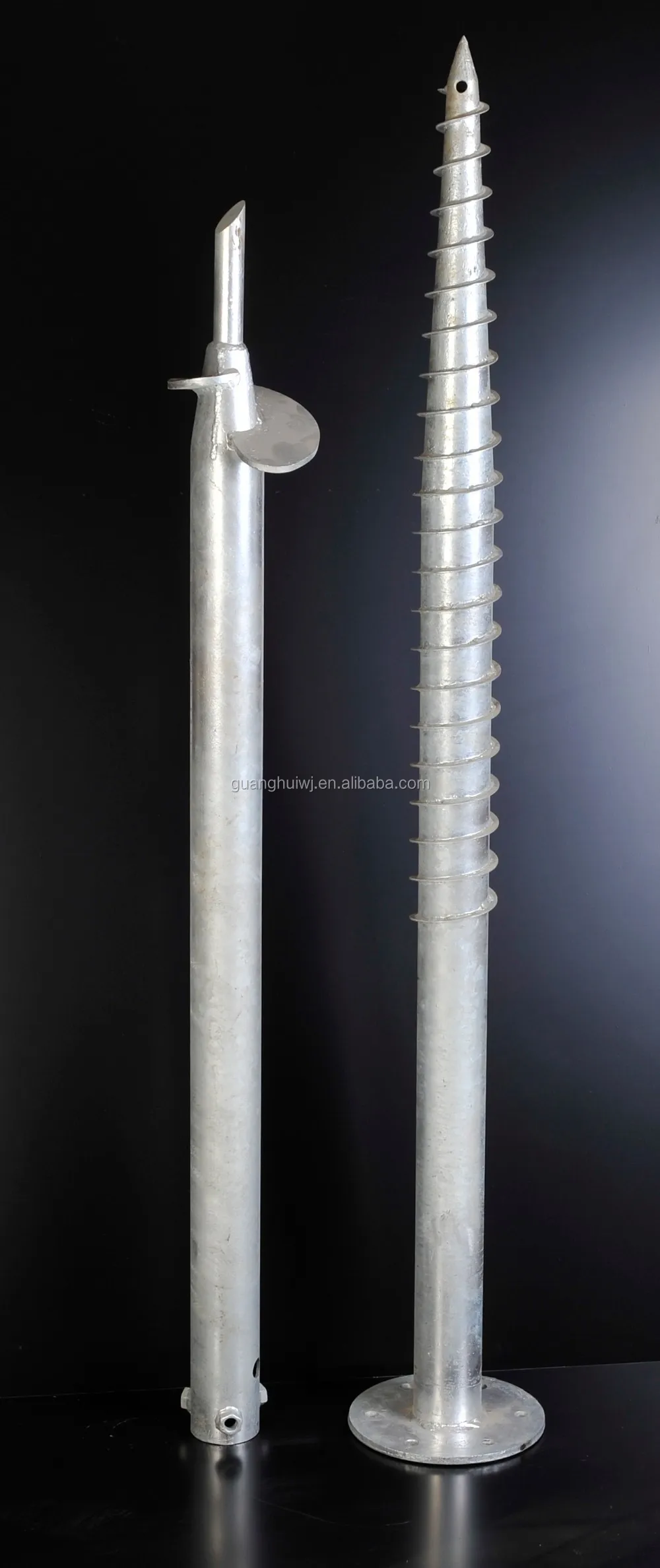 Manufacture Hot galvanized  ground screw pole anchor for solar project