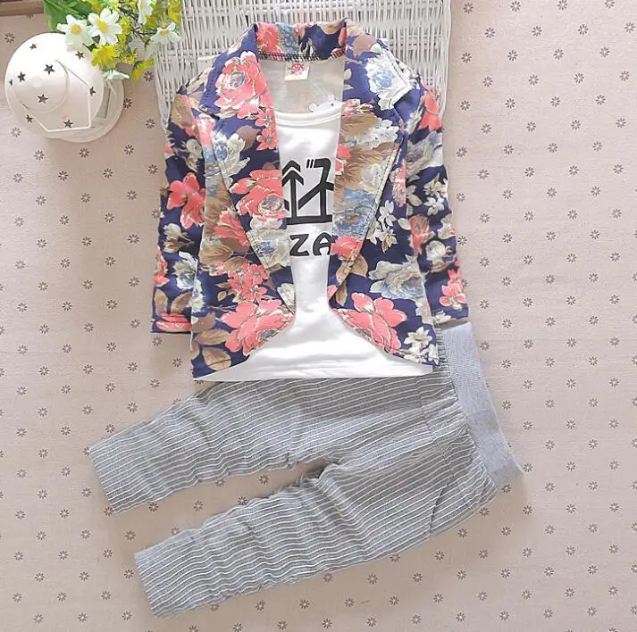 cy30294a 2018 autumn new design kids clothing printed suit false 2 pieces children boys clothing sets