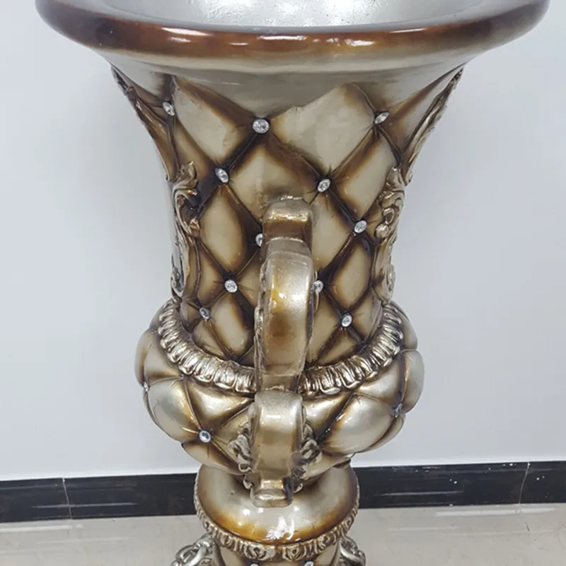 FRP 2019 New item Antique Bronze Fiberglass And Painted Vase For Flowers Pot