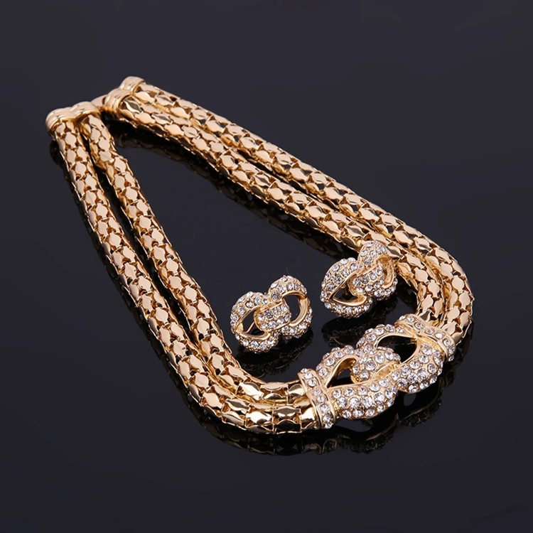 Fashion Wholesale Jodha Akbar Pakistani Artificial Bridal Turkish Wedding Dubai Gold Plated Indian 4 Piece Jewelry Sets For Wome